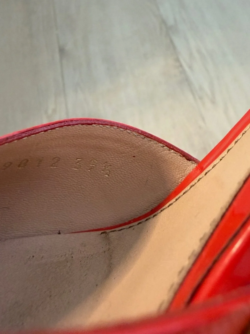 Gucci Red Patent Platform Slingback Heels